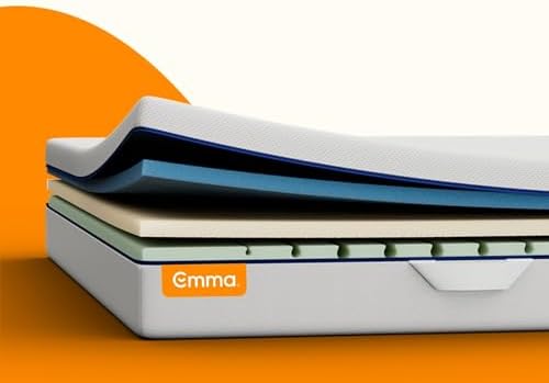Emma One+ Matratze 140x200 H2 Mittelfest – Kühlende & atmungsaktive 3-Zonen-Schaummatratze – Ergonomisch, Klimareguliere