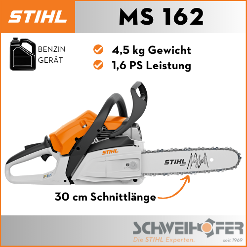 STIHL MS 162 Benzin-Kettensäge 30 cm – Bild 2