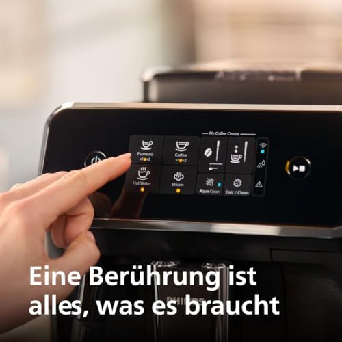 PHILIPS Kaffeevollautomat Panarello 2200 Serie, Schwarz, 2 Spezialitäten – Bild 5