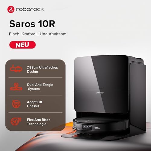 roborock Saros 10R Set Saugroboter mit Wischfunktion&angebbarem Wischmopp – Bild 3