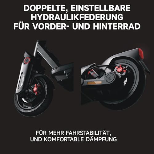 Segway-Ninebot MAX G3 D, E-Scooter mit Deutscher Straßenzulassung, 80 km Eco Modus Reichweite, 75km  – Bild 4