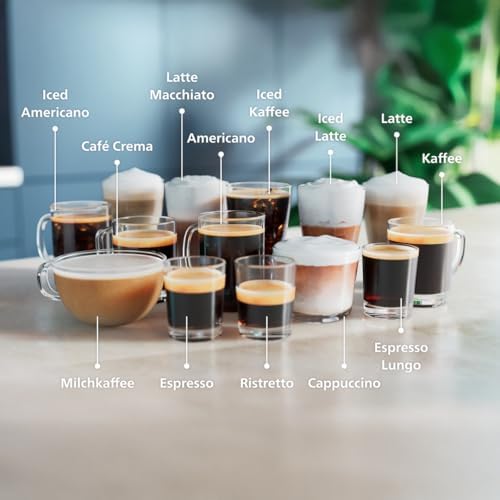 PHILIPS Kaffeevollautomat LatteGo 5500 Serie, Silber, 20 Spezialitäten – Bild 5