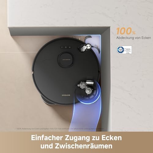 dreame L50s Pro Ultra Saugroboter mit Wischfunktion, 30.000 Pa | Mopp-Selbstreinigung 100 °C, Ecken/ – Bild 6
