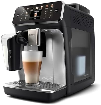 PHILIPS Kaffeevollautomat LatteGo 5500 Serie, Silber, 20 Spezialitäten – Bild 4