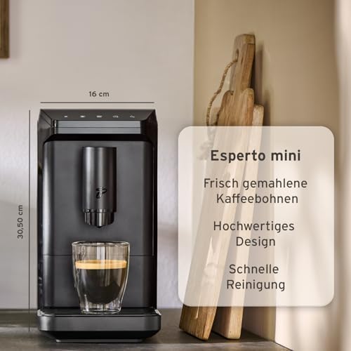 Tchibo Kaffeevollautomat Esperto mini für Caffè Crema und Espresso, nur 16cm breit, klein und kompak – Bild 5