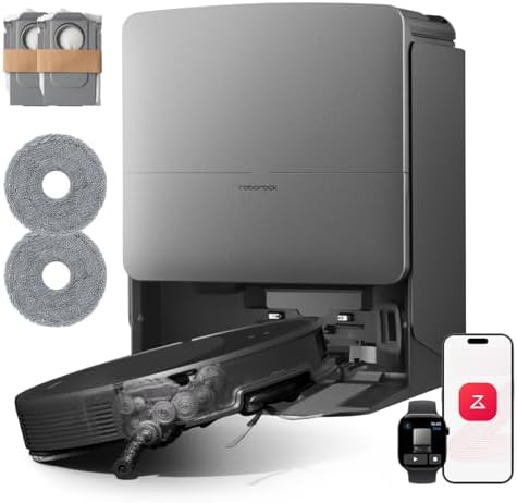 roborock Saros 20 Set Saugroboter mit Wischfunktion&angebbarem Wischmopp – Bild 2