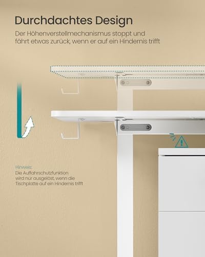 SONGMICS Höhenverstellbarer Schreibtisch 160 x 70 cm – Bild 7