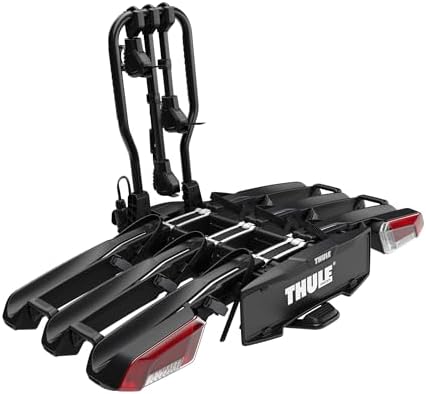Thule Easyfold 3 Platform Bicycle Carrier for Towing Hitch Black 2 (3) Bikes