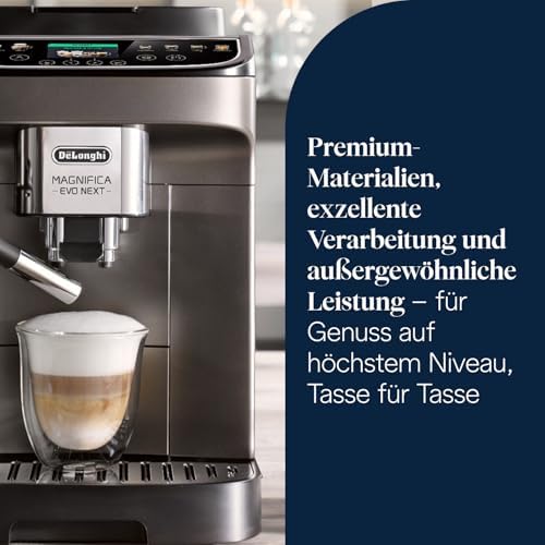 De'Longhi Magnifica Evo Next - Kaffeevollautomat 13 Getränke Titan – Bild 3