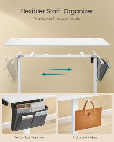 SONGMICS Höhenverstellbarer Schreibtisch 160 x 70 cm – Bild 6