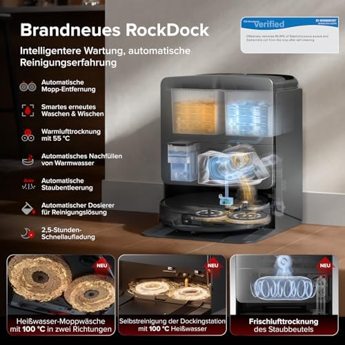 roborock Saros 20 Set Saugroboter mit Wischfunktion&angebbarem Wischmopp – Bild 6