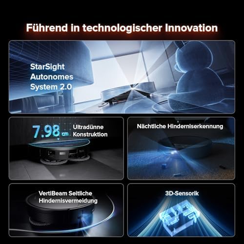 roborock Saros 10R Set Saugroboter mit Wischfunktion&angebbarem Wischmopp – Bild 4