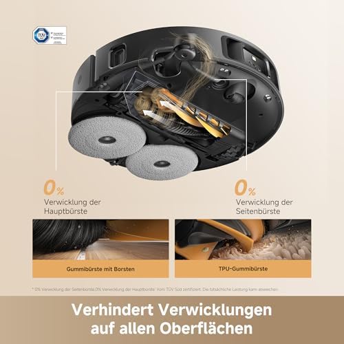 dreame L50s Pro Ultra Saugroboter mit Wischfunktion, 30.000 Pa | Mopp-Selbstreinigung 100 °C, Ecken/ – Bild 5