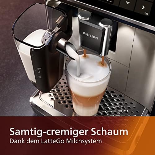 PHILIPS Kaffeevollautomat LatteGo 5400 Serie, Chrom, 12 Spezialitäten – Bild 5