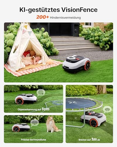 Segway Navimow i208 LiDAR + Garage M, Mähroboter ohne Begrenzungskabel für 800 m², bis 45% Steigung, – Bild 6
