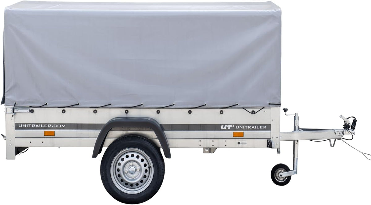 UNITRAILER Trailer Car 230 x 125 cm Garden Trailer 230 Tilting Unitrailer 750 kg with Jockey Wheel