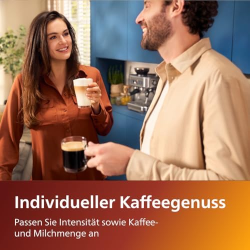 PHILIPS Kaffeevollautomat LatteGo 5400 Serie, Chrom, 12 Spezialitäten – Bild 7