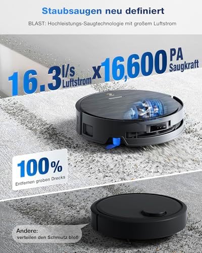 ECOVACS X9 PRO Omni Saugroboter mit Wischfunktion 16.600 Pa, OZMO Roller – Bild 5