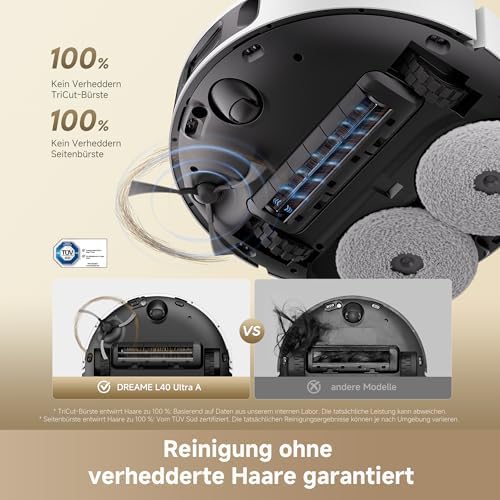 dreame L40 Ultra A Saugroboter mit Wischfunktion mit 24.000 Pa Saugkraft – Bild 5