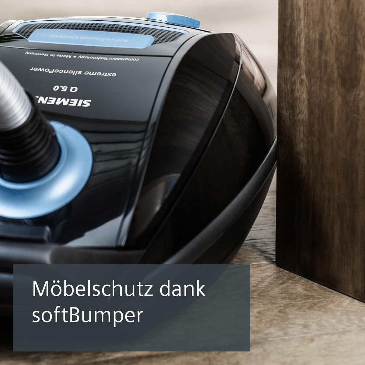 Siemens Staubsauger mit Beutel Q5.0 extreme silencePower VSQ5X1230, ideal für Allergiker