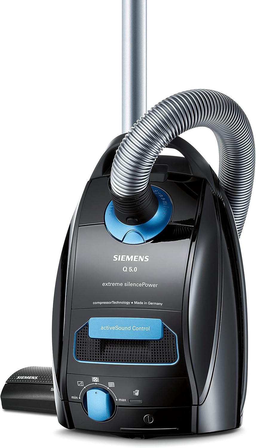 Siemens Staubsauger mit Beutel Q5.0 extreme silencePower VSQ5X1230, ideal für Allergiker