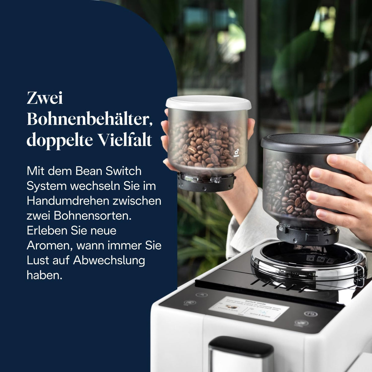 De'Longhi Rivelia Kaffeevollautomat 16 Getränke Weiß